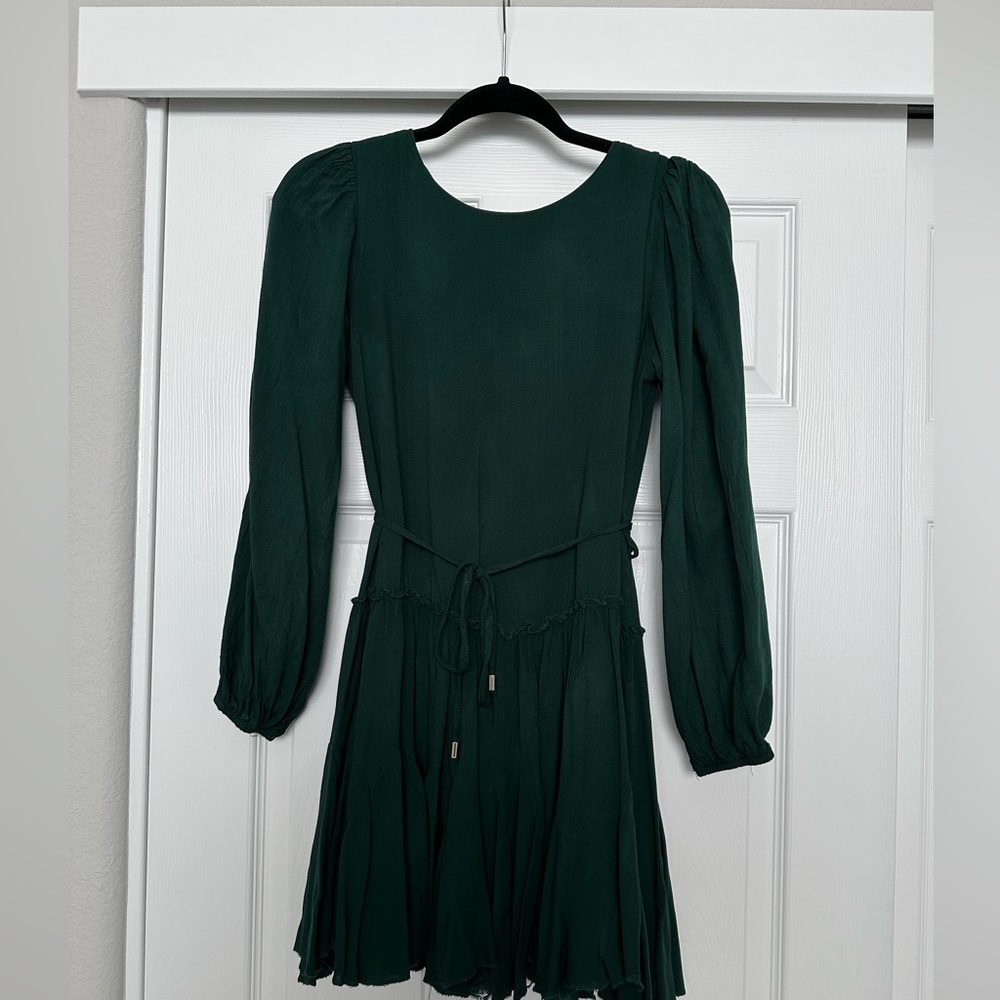 Dark green beautiful dress, worn twice! Like new!
